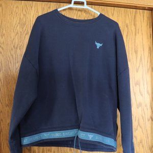 Under Armour Project Rock sweatshirt size XL blue with blue teal accents